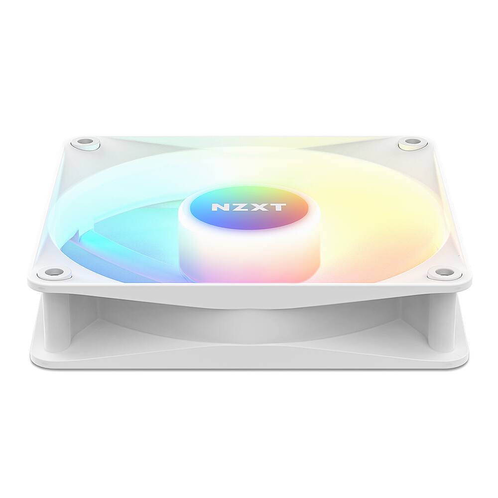 Alt View 11. NZXT - F120 Core RGB 120mm Computer Case Fan with Fluid Dynamic Bearings - White.