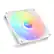 Front. NZXT - F140 Core RGB 140mm Computer Case Fan with Fluid Dynamic Bearings - White.