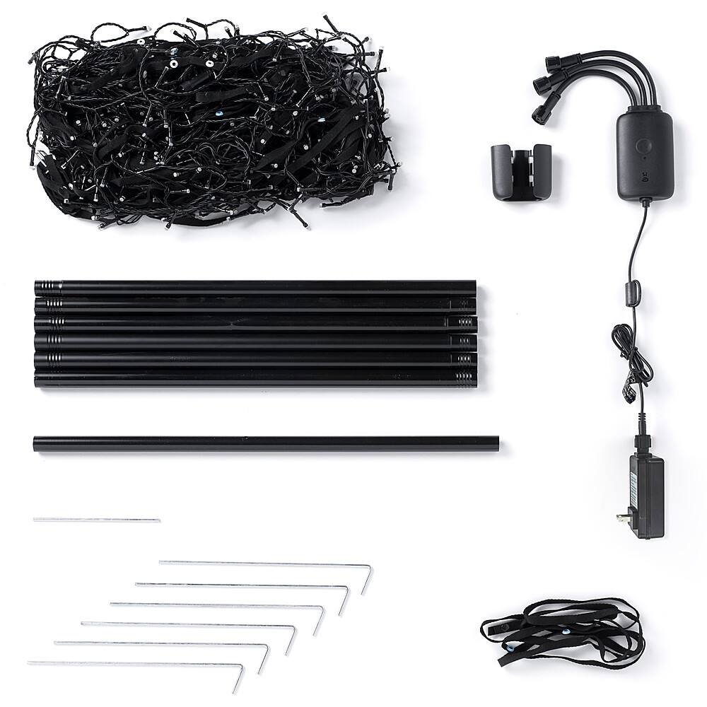 Angle. Twinkly - Smart Light Tree 10ft 450 RGB+W LED - Multi.