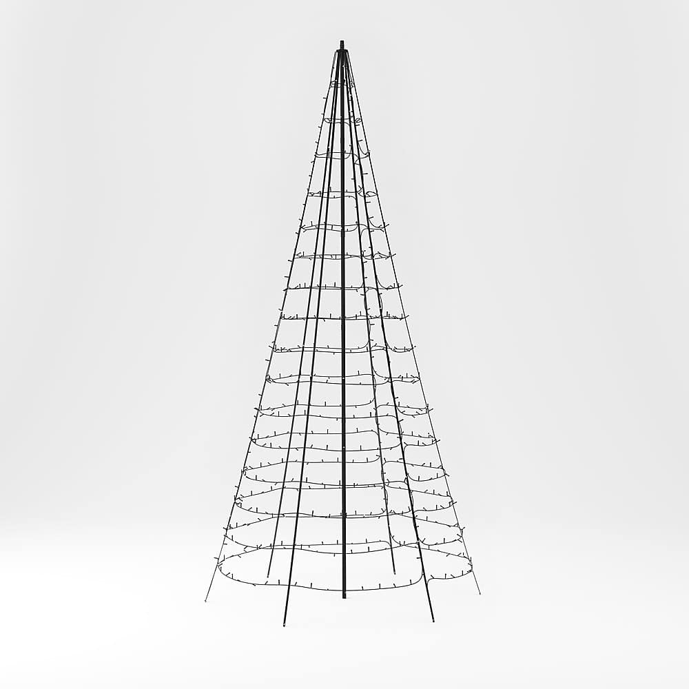 Left. Twinkly - Smart Light Tree 10ft 450 RGB+W LED - Multi.