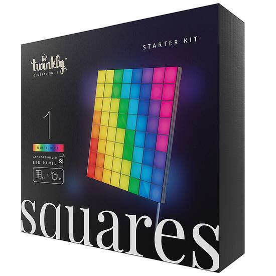 Twinkly Smart Light 1 Square Expansion Kit 64 RGB LED Black