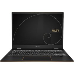 MSI - Summit E13 Flip Evo A12M 2-in-1 13.4" Touch-Screen Laptop - Intel Core i7 with 16GB Memory - 1 TB SSD - Ink Black - Front_Zoom