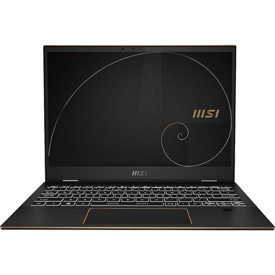 Front Zoom. MSI - Summit E13 Flip Evo A12M 2-in-1 13.4" Touch-Screen Laptop - Intel Core i7 with 16GB Memory - 1 TB SSD - Ink Black.