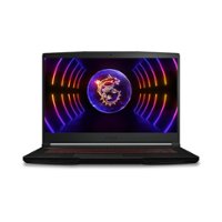 MSI - GF63 15.6" 144Hz Gaming Laptop FHD - Intel Core i5 11400H with 8GB Memory - NVIDIA GeForce RTX 2050 with 4GB - 512GB SSD - Black - Front_Zoom