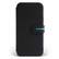 Front. Bluebonnet - Leather Folio Case for Apple iPhone 13 Pro Max - Black.