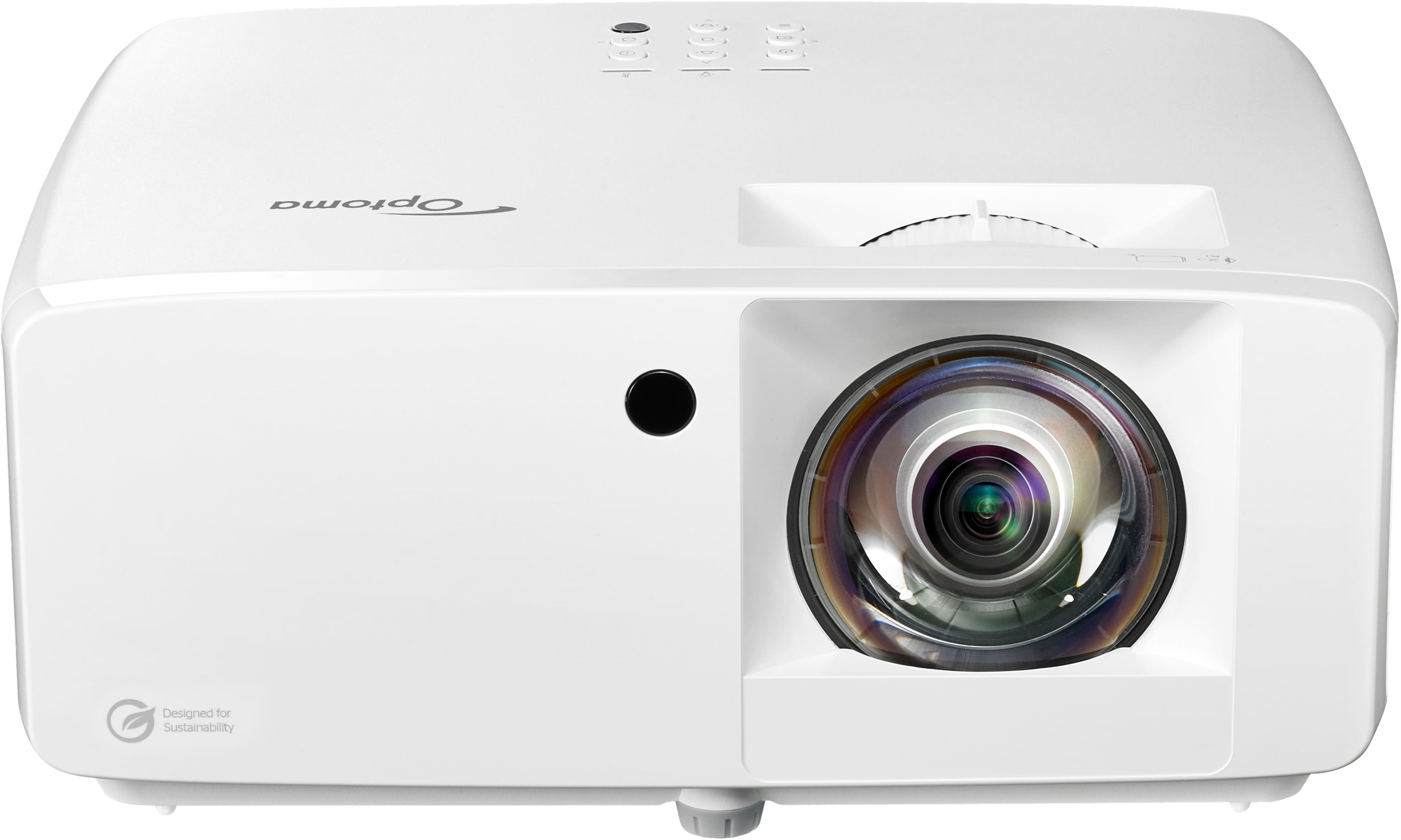 Alt View 11. Optoma - UHZ35ST Compact Short Throw Laser Home Theater and Gaming Projector, 4K UHD Laser, High Bright 3,500 Lumens - White.