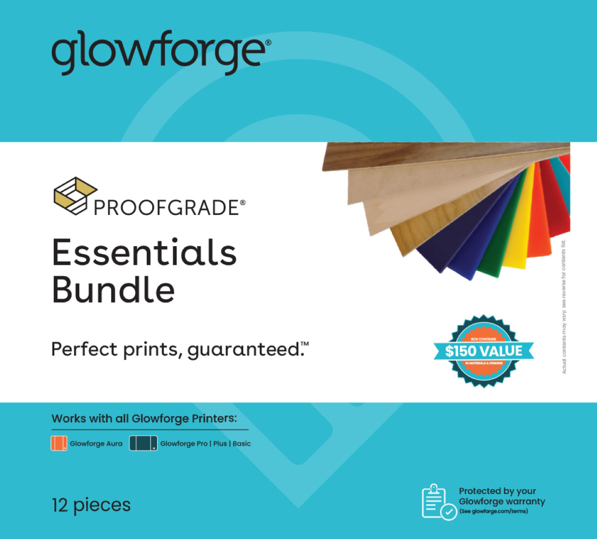 Glowforge® Proofgrade® Eco Iron-On Heat Transfer Vinyl Alternative Shimmer  Pack