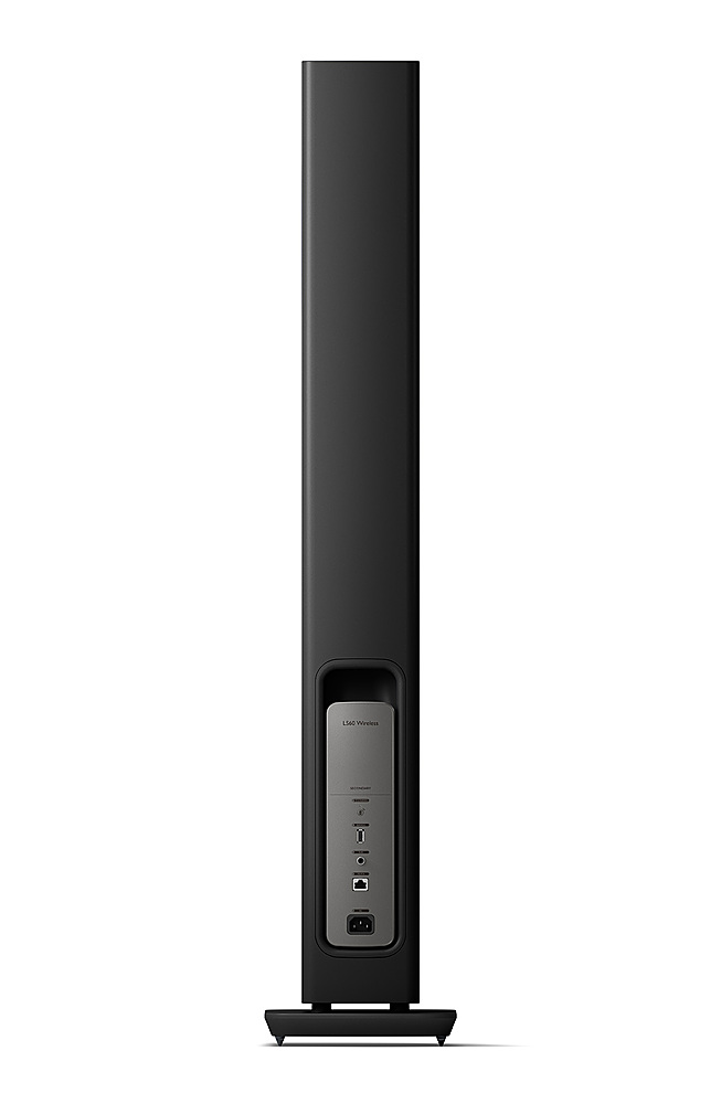 Back View: KEF - LS60 Wireless Floorstanding Speakers (Pair) - Black