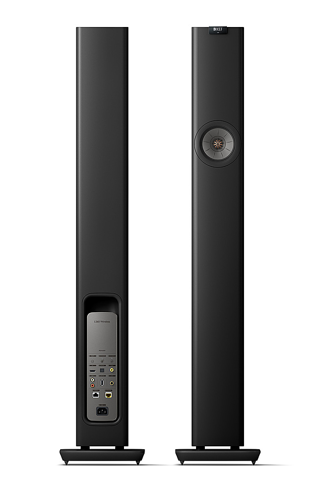 KEF LS60 Wireless Floorstanding Speakers (Pair) Black LS60WCB - Best Buy