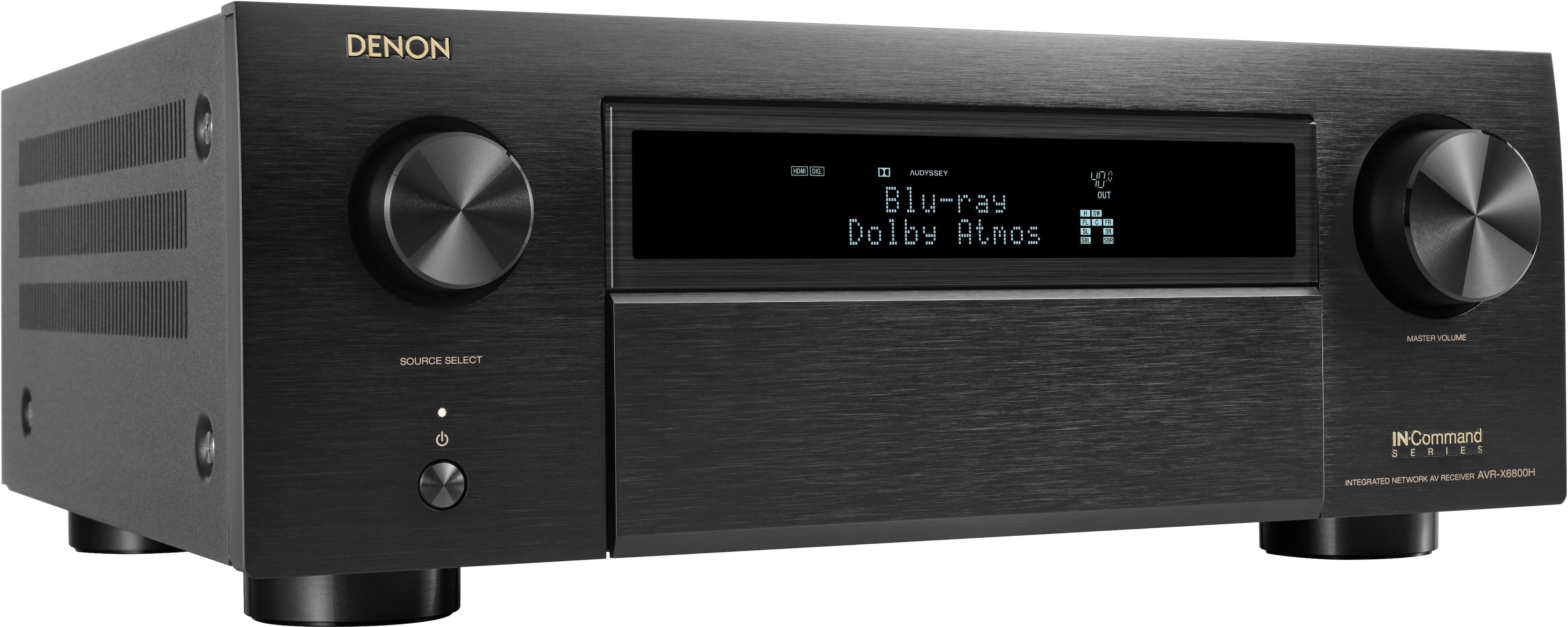 Angle. Denon - AVR-X6800H 140W 11.4-Ch. Home Theater AV Receiver - Black.
