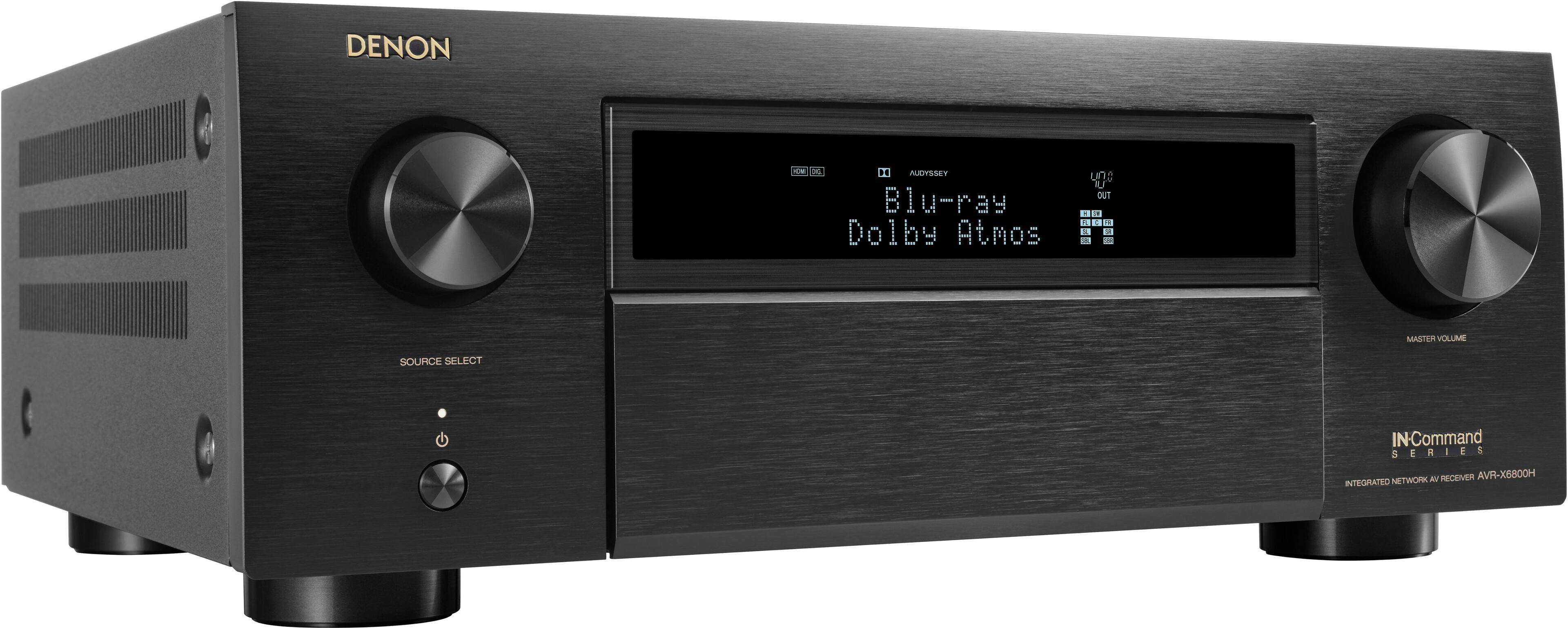 Angle. Denon - AVR-X6800H 140W 11.4-Ch. Home Theater AV Receiver - Black.