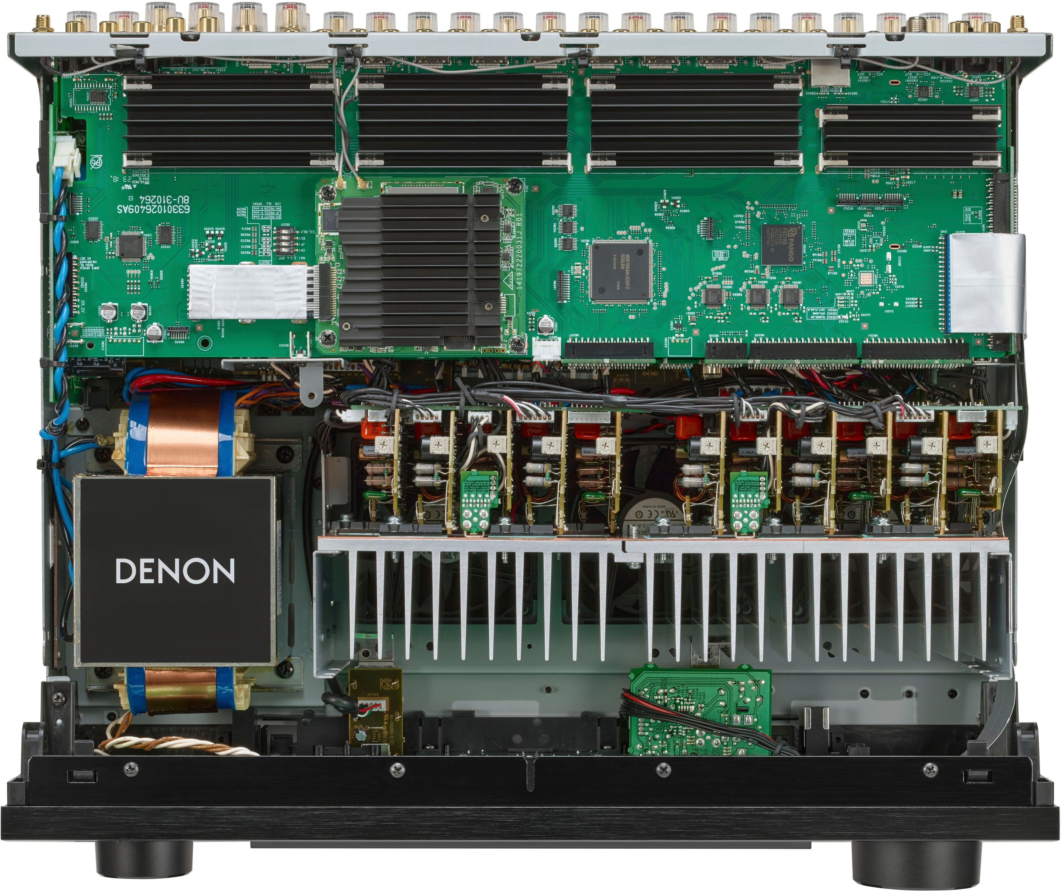 Alt View 11. Denon - AVR-X6800H 140W 11.4-Ch. Home Theater AV Receiver - Black.