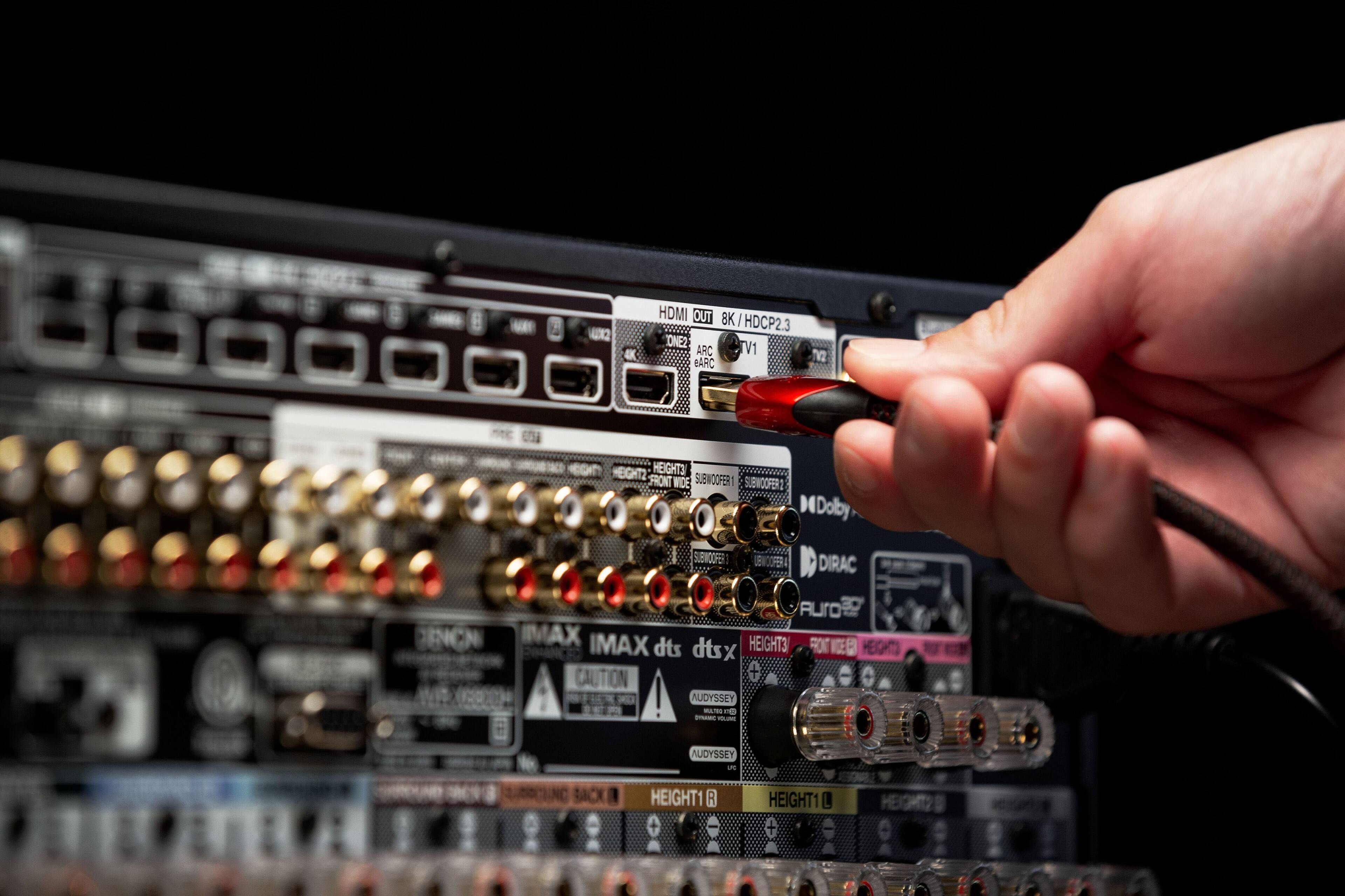 Alt View 17. Denon - AVR-X6800H 140W 11.4-Ch. Home Theater AV Receiver - Black.