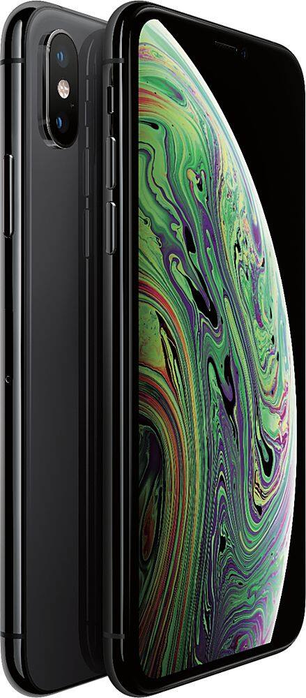 Alt View 12. Apple - Geek Squad Certified Refurbished iPhone XS with 64GB Memory Cell Phone (Unlocked) - Space Gray.