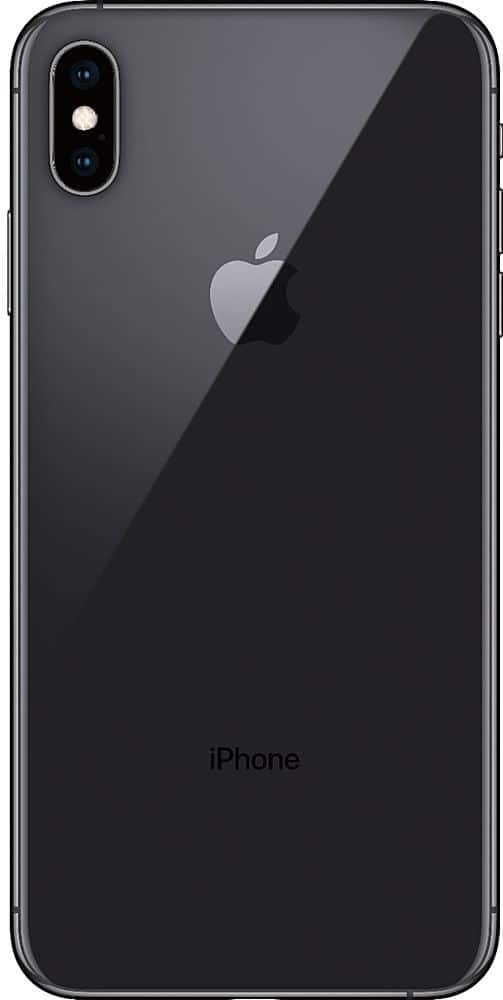 Back. Apple - Geek Squad Certified Refurbished iPhone XS Max with 64GB Memory Cell Phone (Unlocked) - Space Gray.