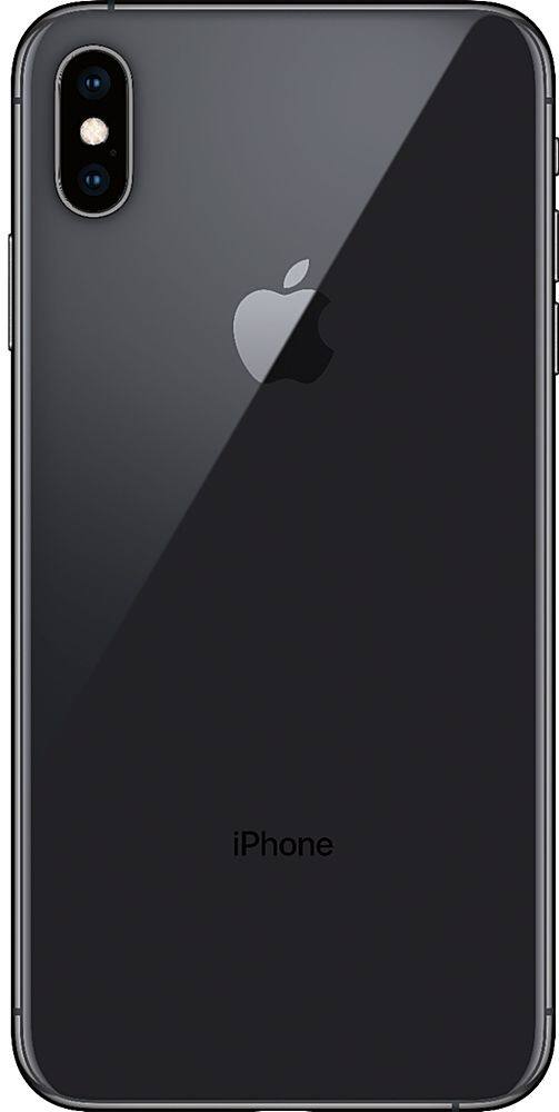 Back. Apple - Geek Squad Certified Refurbished iPhone XS Max with 64GB Memory Cell Phone (Unlocked) - Space Gray.