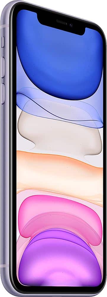 Alt View 12. Apple - Geek Squad Certified Refurbished iPhone 11 with 64GB Memory Cell Phone (Unlocked) - Purple.