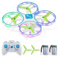 Contixo - Mini Light Up Drone with Remote Controller - Blue - Front_Zoom