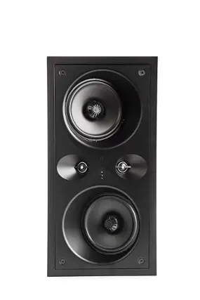 Front. Definitive Technology - Dymension CI MAX Series Dual 5.25” In-Wall Bipolar Surround Speaker (Each) - Black.