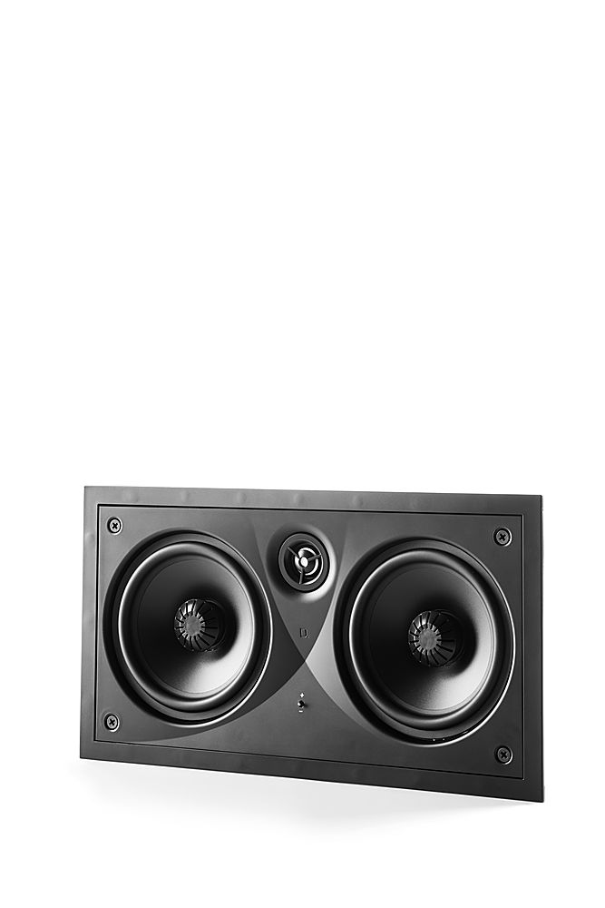 Left View: Definitive Technology - Dymension CI MAX Dual Series 6.5” In-Wall LCR Speaker (Each) - Black