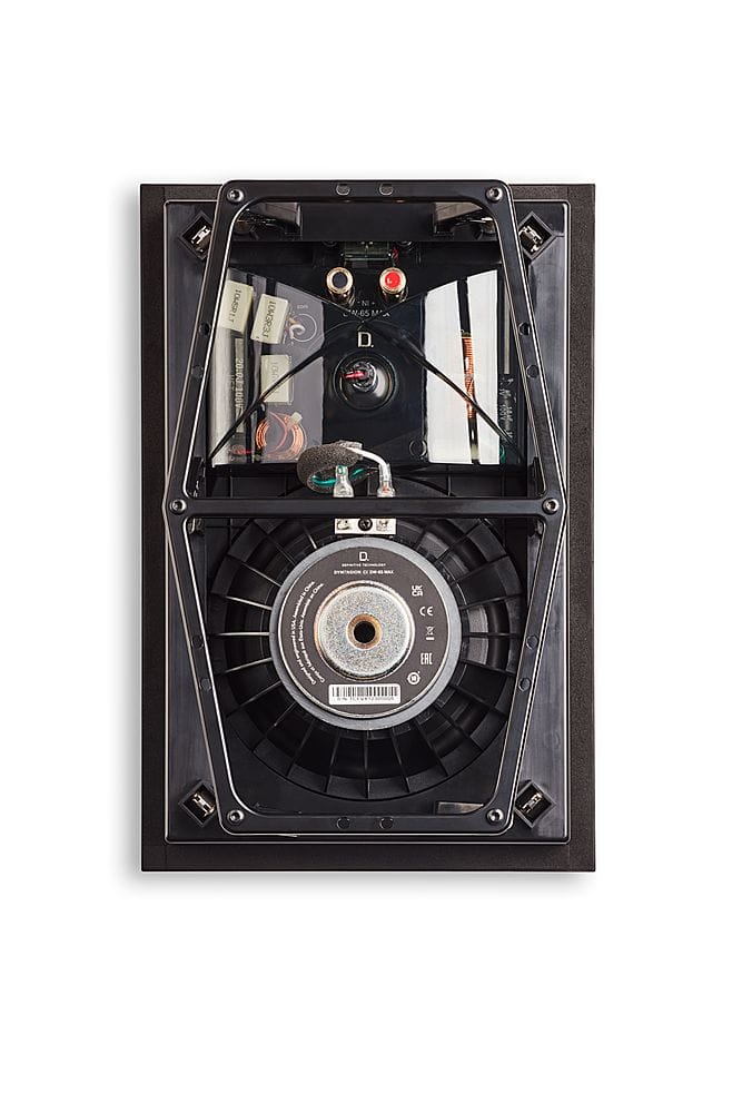 Back. Definitive Technology - Dymension CI MAX Series 6.5” In-Wall Speaker (Each) - Black.