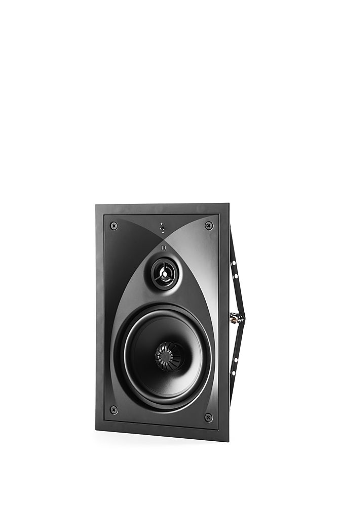 Left View: Definitive Technology - Dymension CI MAX Series 6.5” In-Wall Speaker (Each) - Black
