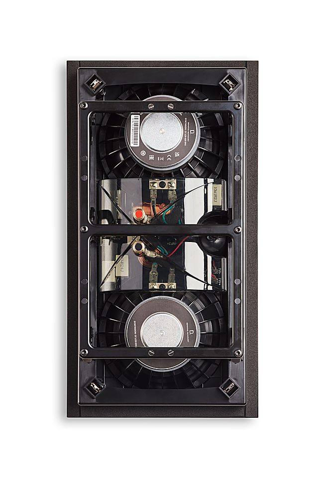 Back View: Definitive Technology - Dymension CI MAX Dual Series 5.25” In-Wall LCR Speaker (Each) - Black