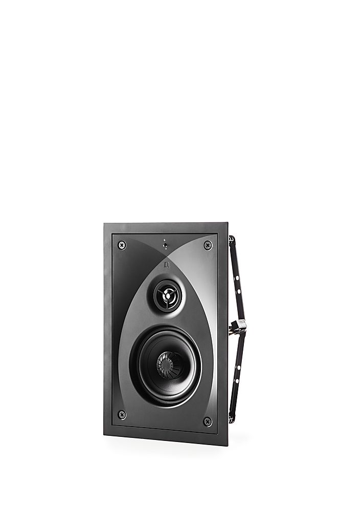 Left View: Definitive Technology - Dymension CI MAX Series 4.5” In-Wall Speaker (Each) - Black