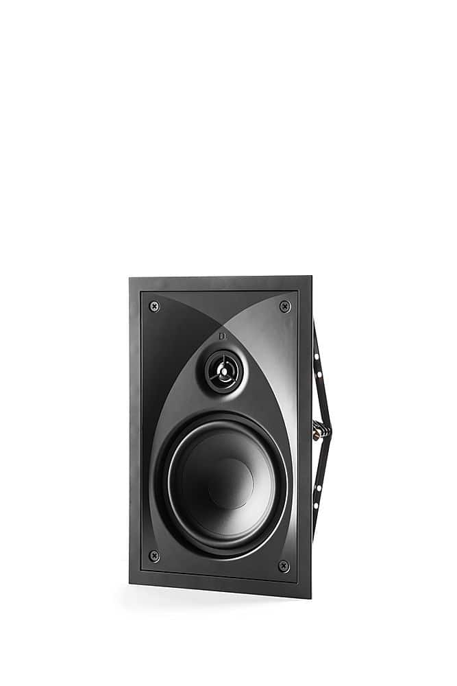 Left View: Definitive Technology - Dymension CI PRO Series 6.5” In-Wall Speaker (Each) - Black