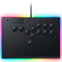 Razer - Kitsune All-Button Optical Arcade Controller for PS5 and PC - Black - Front_Zoom