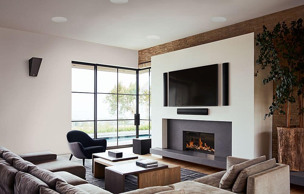 Alt View 13. Definitive Technology - Mythos LCR-85 On-Wall Speaker (Each) - Black.