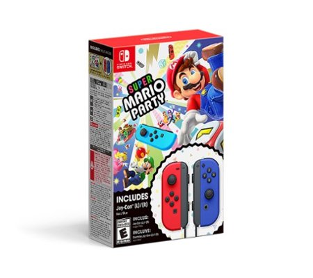 Super Mario Party + Red & Blue Joy-Con Bundle - $39.98 Savings - Nintendo Switch – OLED Model, Nintendo Switch [Digital]