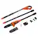 Alt View 12. Black+Decker - Black+Decker MAX 20V 8-Inch Cordless Pole Saw (1 x 20V Battery and 1 x Charger) - Orange, Black.