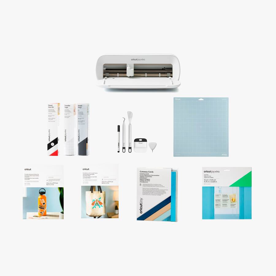 Xtra Machine Kit Cricut Joy Xtra Smart Cutting Machine + Starter Kit White 8002040 ...