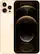 Front. Apple - Geek Squad Certified Refurbished iPhone 12 Pro Max 5G 128GB - Gold.