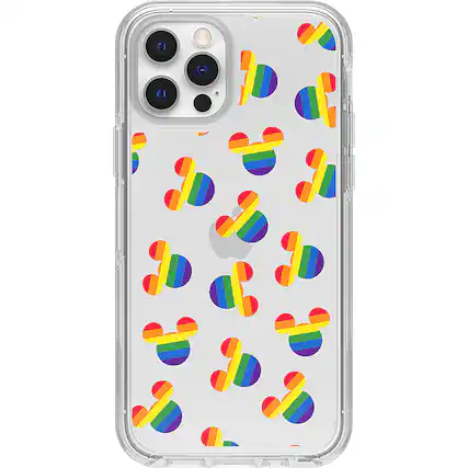 Front. OtterBox - Symmetry Series Case for iPhone 13 Pro Max / 12 Pro Max - Mickey Pride.