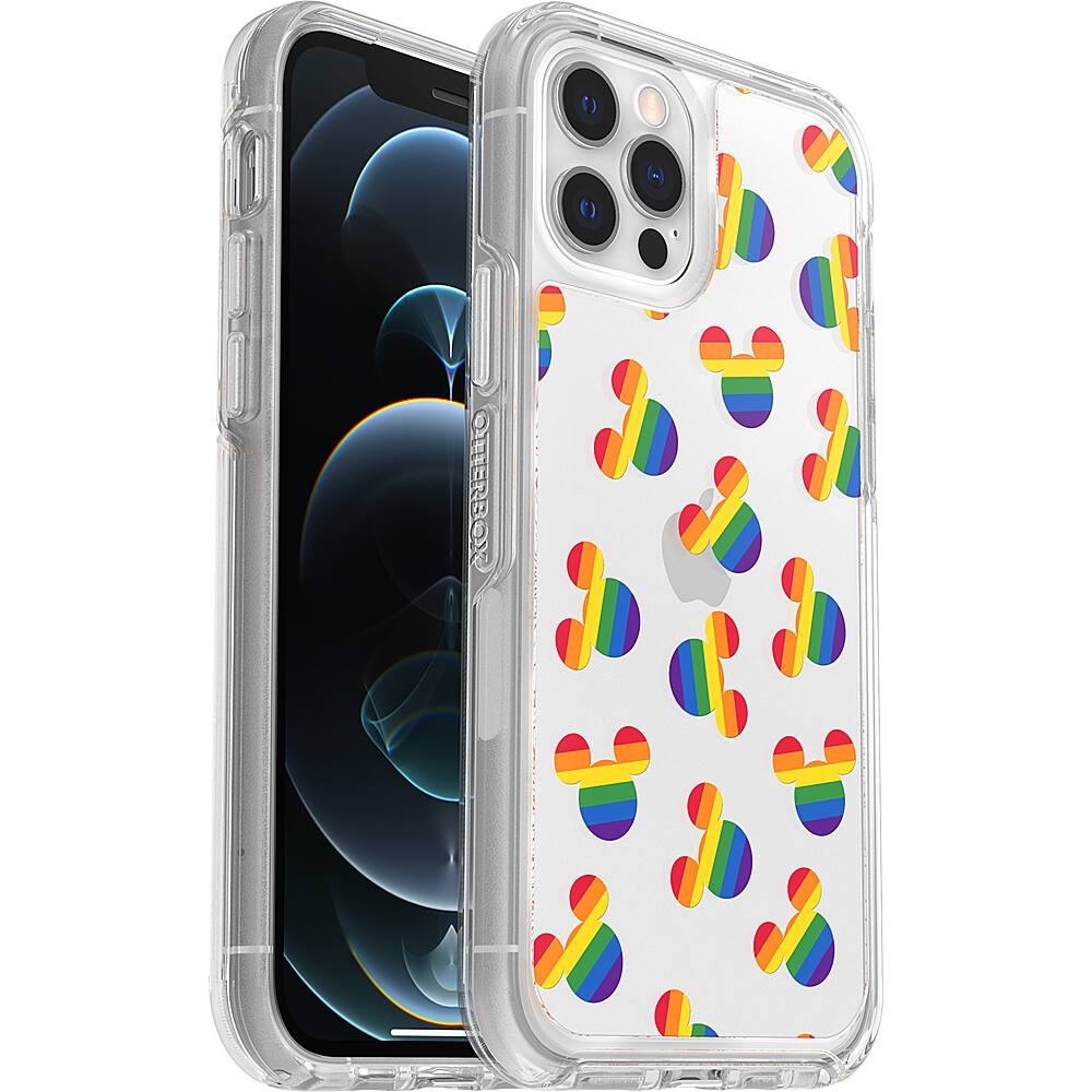 Left. OtterBox - Symmetry Series Case for iPhone 13 Pro Max / 12 Pro Max - Mickey Pride.