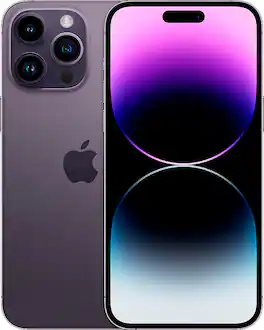 Apple - Geek Squad Certified Refurbished iPhone 14 Pro Max 128GB - Deep Purple (Unlocked)