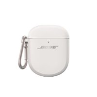 Bose - Wireless Charging Case Cover for QuietComfort Ultra Earbuds and QuietComfort Earbuds II - White Smoke - Front_Zoom