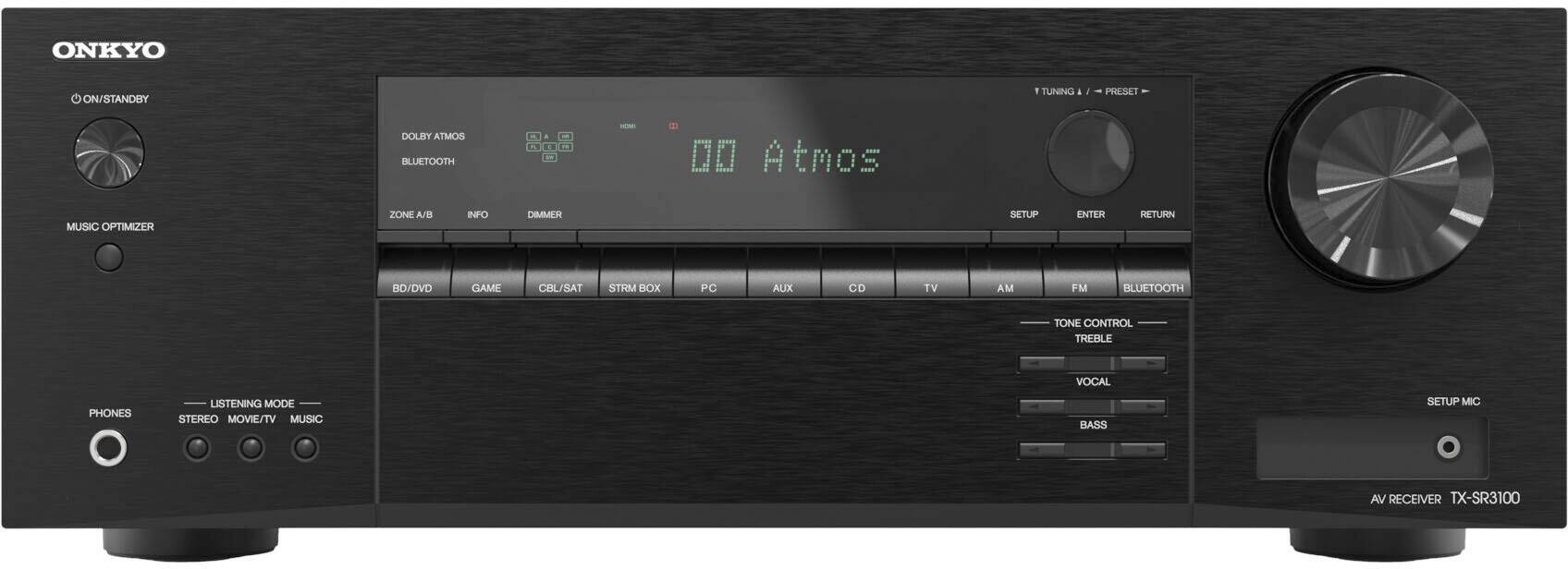 Onkyo TX SR3100 5.2 Ch with Dolby Atmos Home Theater AV Receiver with