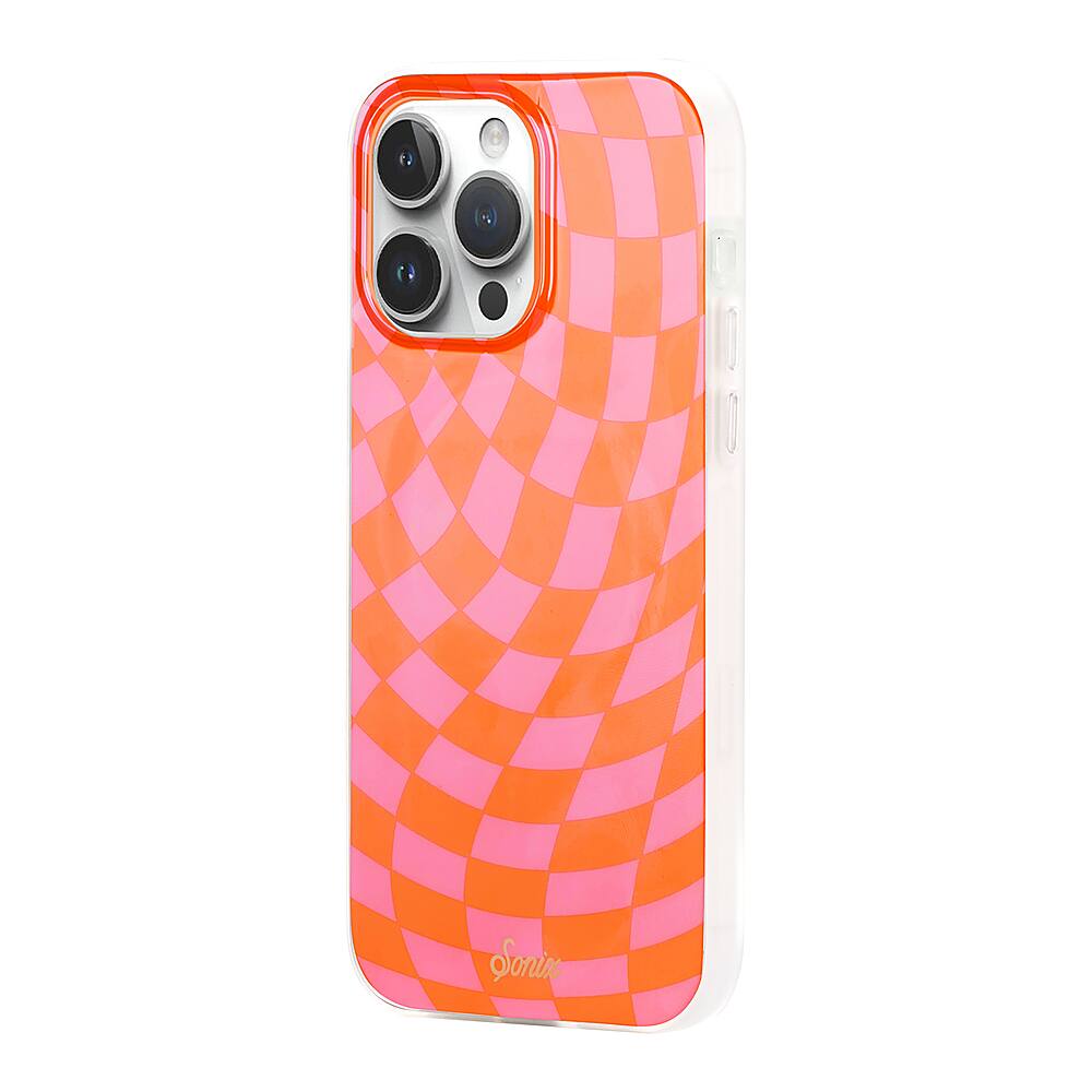 Alt View 1. Sonix - Sonix Magsafe case for Apple iPhone 15 Pro Max - Checkmate Pink Orange.