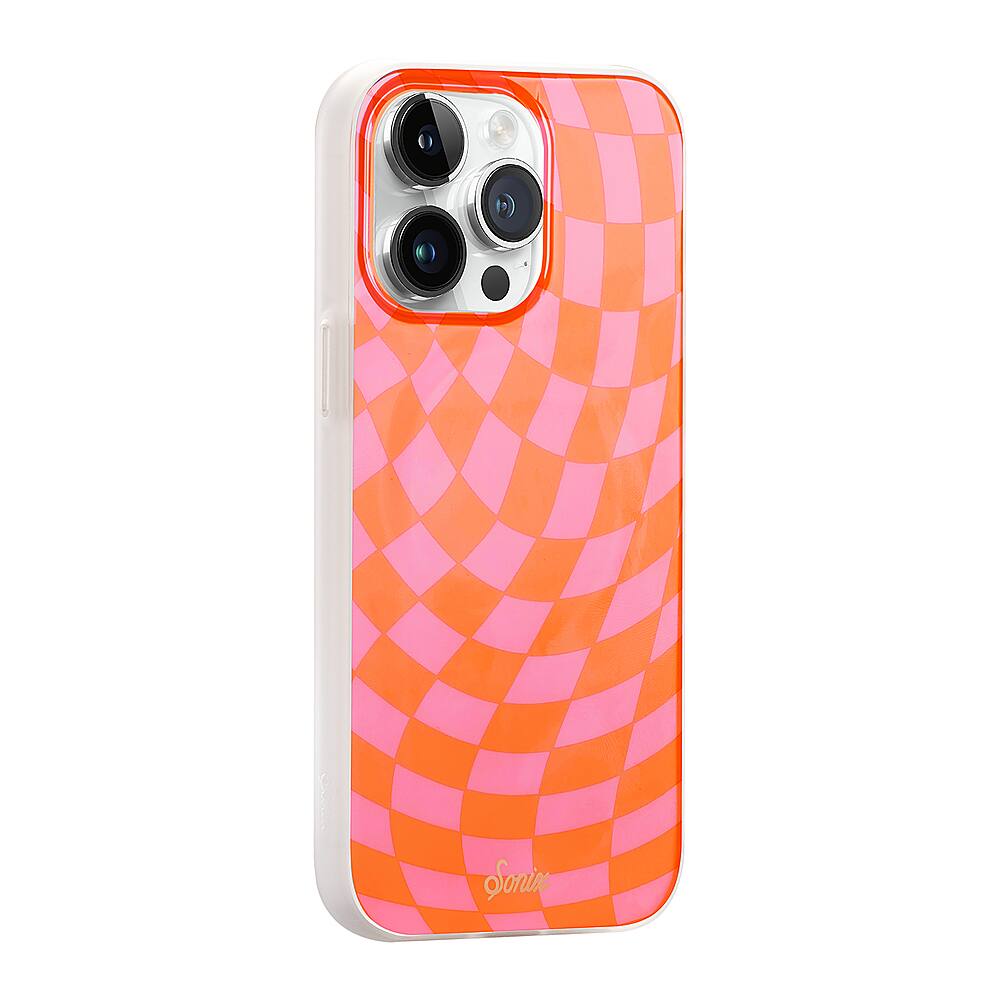 Alt View 2. Sonix - Sonix Magsafe case for Apple iPhone 15 Pro Max - Checkmate Pink Orange.