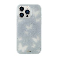 Sonix Magsafe case for Apple iPhone 15 Pro Max - Glitter Mariposa Silver - Front_Zoom