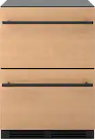 Zephyr - Presrv 5.1 Cu. Ft. Built-In Dual Zone Compact Refrigerator Drawers - Custom Panel Ready - Front_Zoom