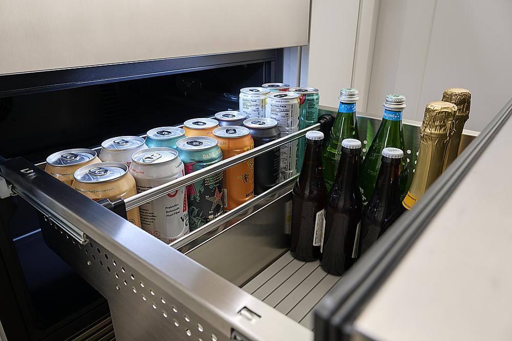 Alt View 11. Zephyr - Presrv 5.1 Cu. Ft. Built-In Dual Zone Refrigerator Drawers - Stainless Steel.