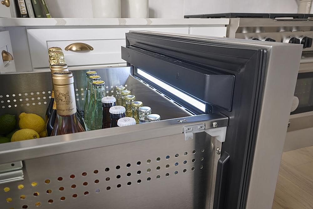 Alt View 13. Zephyr - Presrv 5.1 Cu. Ft. Built-In Dual Zone Refrigerator Drawers - Stainless Steel.