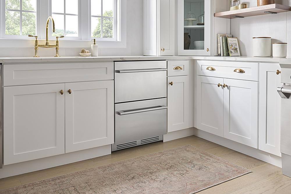 Alt View 28. Zephyr - Presrv 5.1 Cu. Ft. Built-In Dual Zone Refrigerator Drawers - Stainless Steel.