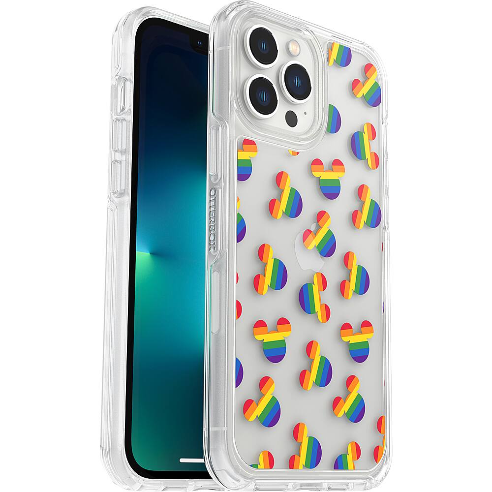 Left. OtterBox - Symmetry Series Case for iPhone 12 / 12 Pro - Mickey Pride.