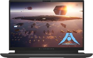 Alienware m18 FHD+ 480Hz Gaming Laptop - AMD Ryzen 9 7945HX - 32GB Memory - AMD Radeon RX 7900M - 1TB SSD - Dark Metallic Moon - Front_Zoom
