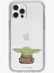 Front. OtterBox - Symmetry Series Case for iPhone 12 / 12 Pro - Clear Grogu.